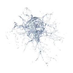 Water splash isolated transparent background drawing
