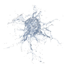 Water splash isolated transparent background drawing
