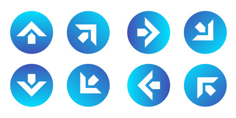 pointer icon set, arrow direction icon set

