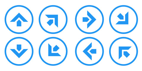 pointer icon set, arrow direction icon set
