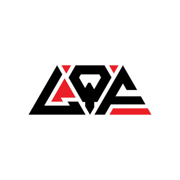 LQF triangle letter logo design with triangle shape. LQF triangle logo design monogram. LQF triangle vector logo template with red color. LQF triangular logo Simple, Elegant, and Luxurious Logo...