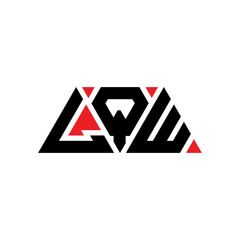 LQW triangle letter logo design with triangle shape. LQW triangle logo design monogram. LQW triangle vector logo template with red color. LQW triangular logo Simple, Elegant, and Luxurious Logo...