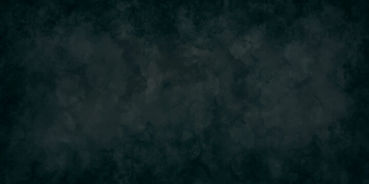 Gloomy dark blue background of large size, wallpaper with smoke, texture of clouds, grunge interior design of surfaces.