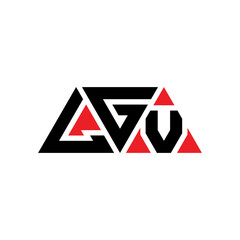 LGV triangle letter logo design with triangle shape. LGV triangle logo design monogram. LGV triangle vector logo template with red color. LGV triangular logo Simple, Elegant, and Luxurious Logo...