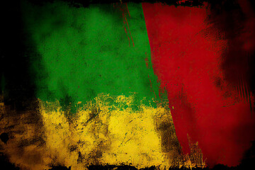 black history month, canvas grunge texture, red yellow green paint color, celebration background