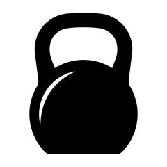 Kettlebell icon. Weight icon, training equipment flat vector icon for exercise apps and websites.