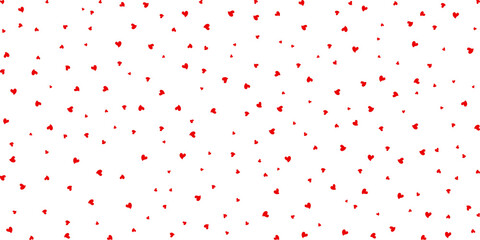 Ornate Happy Valentine's day background with Red love hearts in a simple and minimal style. Y2k aesthetic. Cute romantic pink hearts background print.	