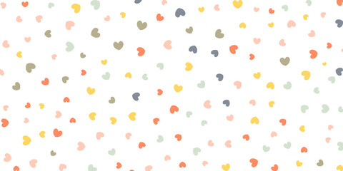 Ornate Happy Valentine's day background with Red love hearts in a simple and minimal style. Y2k aesthetic. Cute romantic pink hearts background print.	