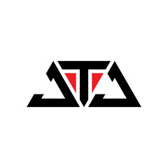 JTJ triangle letter logo design with triangle shape. JTJ triangle logo design monogram. JTJ triangle vector logo template with red color. JTJ triangular logo Simple, Elegant, and Luxurious Logo...