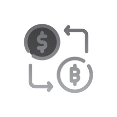 exchange two tone gradient icon