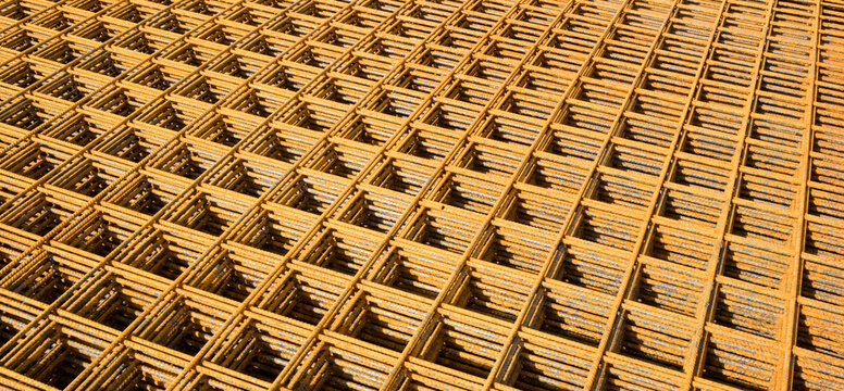 storage place for steel mesh for the construction industrie,background for design,