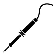 はんだごてのシルエット