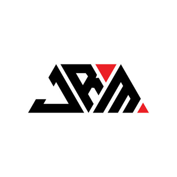 JRM triangle letter logo design with triangle shape. JRM triangle logo design monogram. JRM triangle vector logo template with red color. JRM triangular logo Simple, Elegant, and Luxurious Logo...