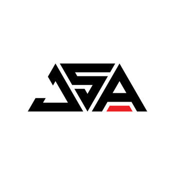 JSA triangle letter logo design with triangle shape. JSA triangle logo design monogram. JSA triangle vector logo template with red color. JSA triangular logo Simple, Elegant, and Luxurious Logo...