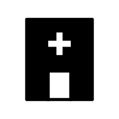 Obraz premium Hospital icon template PNG