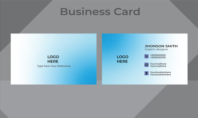 Modern simple business card template design