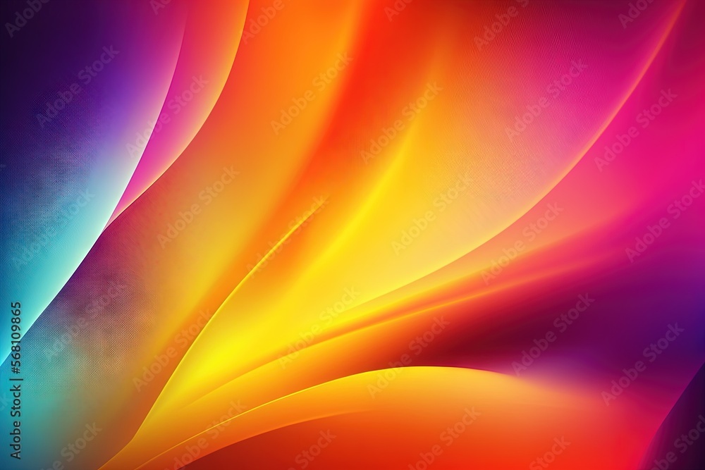 Poster a close up of a colorful background with a black background and a red, yellow, blue, and green desig