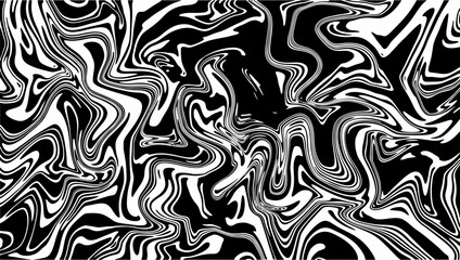 Black and white modern fluid marble background.