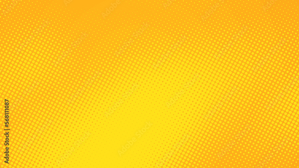 Aufkleber dots halftone yellow orange color pattern gradient texture background.