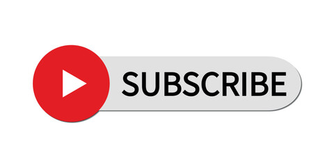 Subscribe button, social media, web, subscribe to channel, vector illustration