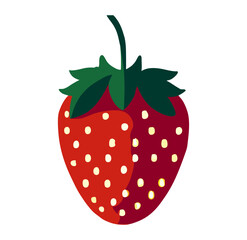 strawberry isolated on white background