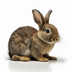 Obraz premium Rabbit isolated on white background. Generative AI