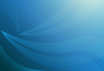 Smooth wavy gradient background vector. Wavy Blue gradient design background