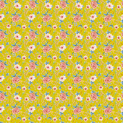 Garden Watercolor Floral Seamles Pattern