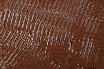Cream chocolate spread surface, background and texture