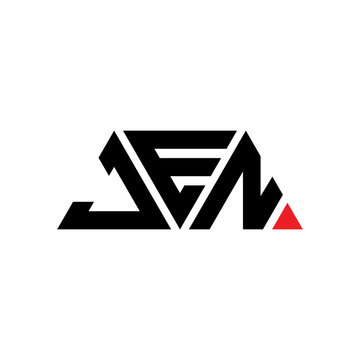 JEN triangle letter logo design with triangle shape. JEN triangle logo design monogram. JEN triangle vector logo template with JEd color. JEN triangular logo Simple, Elegant, and Luxurious Logo...