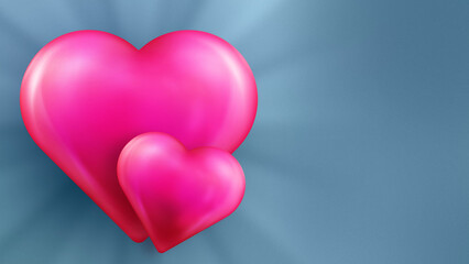 Fototapeta na wymiar Valentines day card with heart 