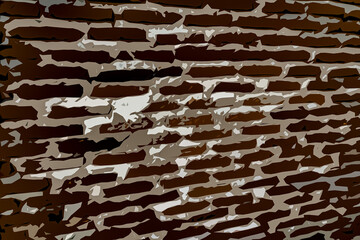Baground illustration of bricks in brown color. Latest wallpapers