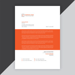 Fototapeta premium Modern company or business letterhead vector template