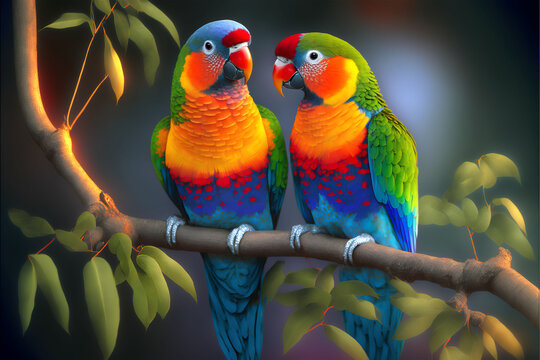 Love Birds Couple HD Wallpaper