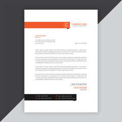 Modern company or business letterhead vector template