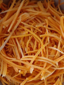 Close Up Of A Pile Of Carrots