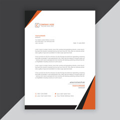 Modern company or business letterhead vector template