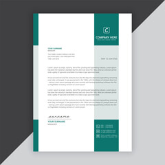 Modern company or business letterhead vector template