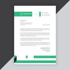 Modern company or business letterhead vector template