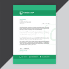 Modern company or business letterhead vector template