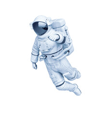 astronaut in a white background