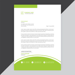 Modern company or business letterhead vector template