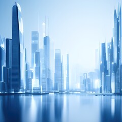 Futuristic cityscape - generative ai