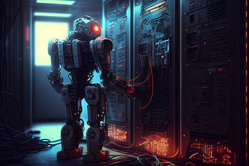 A Robot at Work in the Server Room - The Power of Generative AI