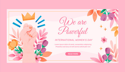 Women Day greeting template with two different formats for social media posts by  pikisuperstar