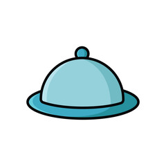 Obraz premium food tray icon vector design template in white background