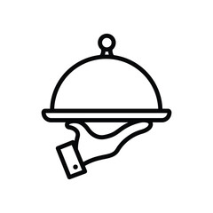 food tray icon vector design template in white background