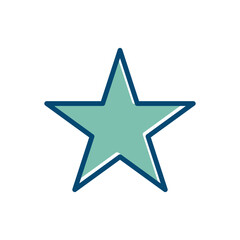 Obraz premium star icon vector design template in white background