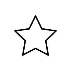 Naklejka na ściany i meble star icon vector design template in white background