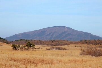 landscape with sky and mountain